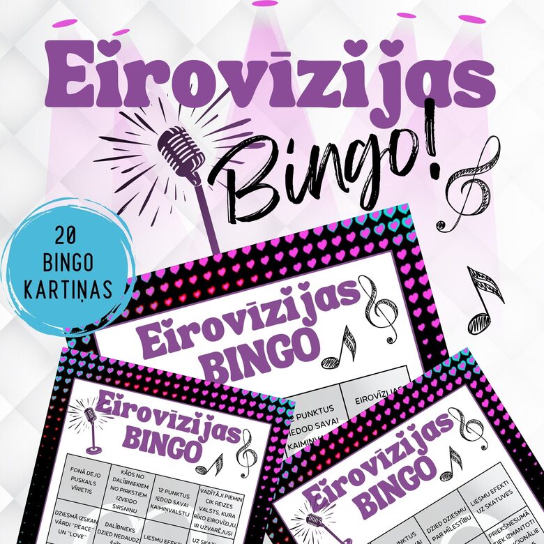 Eirovīzijas BINGO, digitāls PDF fails